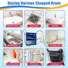 Black 30 Inch Drain Snake Hair Clog Remover
