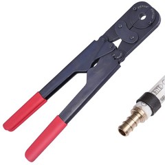 Yescom 3/8&Prime; 1/2&Prime; 5/8&Prime; 3/4&Prime; 1&Prime; Pex Crimper Kit Crimping Plumbing Copper Ring Tool