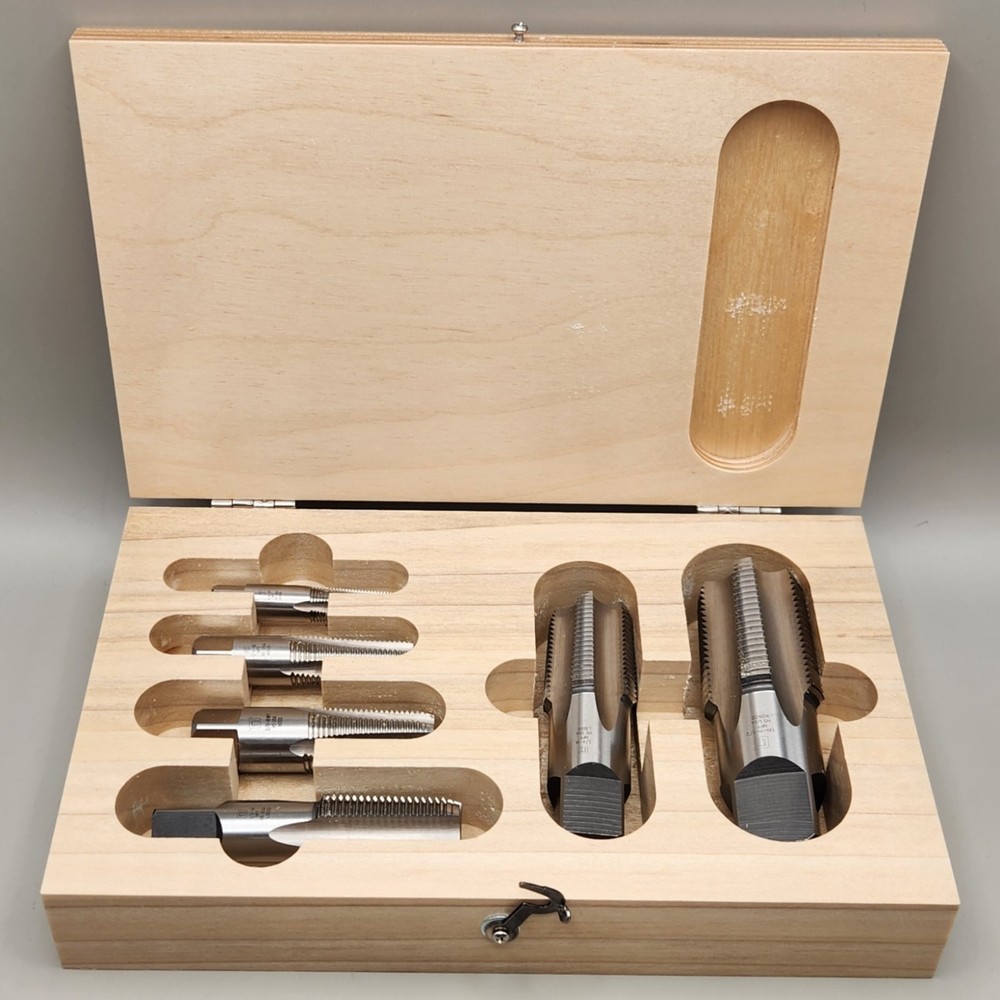 Professional-Grade Greenfield Threading GT USA NPT Pipe Tap Set High Grade Steel