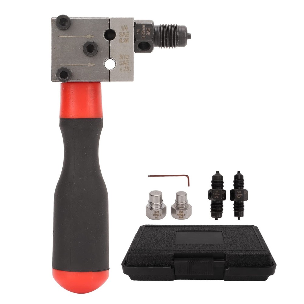 Single & Double Flaring Tool, Universal 3/16in 1/4in Brake Line Flaring Tool,&hellip;