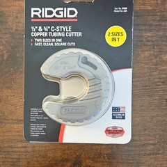RIDGID C34 C-Style Copper Tubing Cutter 1/2 in-3/4 in, MPN 57008