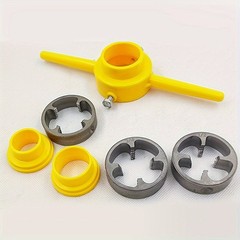 PVC Pipe Threading Tool Set &ndash; Multiple Dies for Plumbing & Pipe Repairs