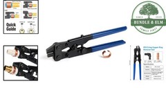Ergonomic PEX Crimp Ring Tool for 1/2 to 1-Inch Copper Fittings, Lightweight
