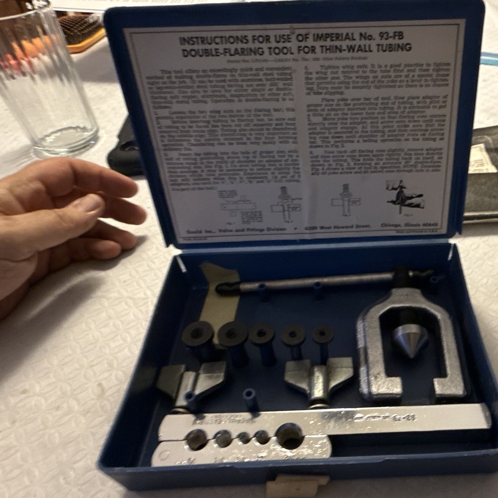 Imperial Eastman 93-FB Double-Flaring Tool Set Thin-Wall Tubing 45&deg;