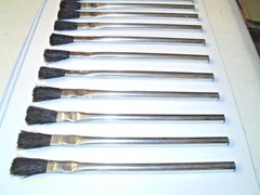 12 pieces Acid Flux Brushes 6&Prime; Long Plumbing Soder Glue Oil Grease Applications
