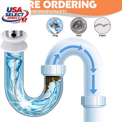 50 Ft Drain Auger, Manual or Drill Powered, Heavy Duty Plumbing Snake