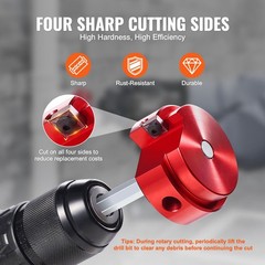 2 in PVC Pipe Reamer Aluminum Alloy SCH40 ABS CPVC for Electric Drills