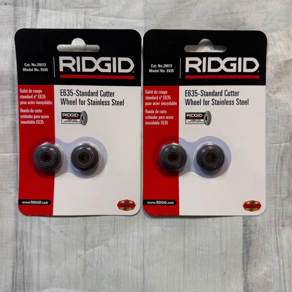RIDGID 29973 Model E635 Standard Cutter Wheel for Stainless Steel (2 Packs)