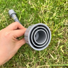 A/C Drain Lines Cleaner Tool: Efficient Vacuum Attachment, 9-Inch Length, Gray