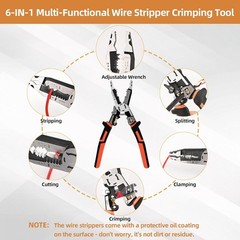 Wire Stripper Wire Crimping Tool &ndash; 10-in-1 Versatile Wire Cutter Crimper Cable S