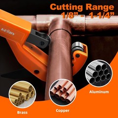 18&Prime;11/4 O.d. Tubing Cutter Professional Metal Pipe Cutting Tool Compact Tube Cu
