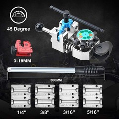 Brake Line Flaring Tool Kit for 45 and 37 Degree Single, Double and Bubble Fl&hellip;