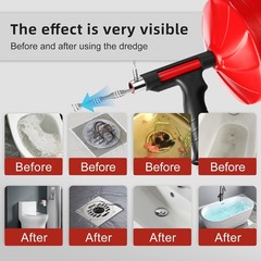 50 FT Drain Snake Auger &ndash; Flexible & Powerful Snake Drain Hair Remover TooL