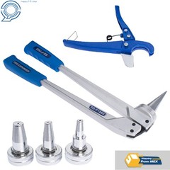 MEX Pex Expander Tool Kit With 1/2&Prime; 3/4&Prime; 1&Prime; Expansion Head With Hard Case