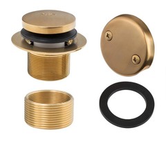 Artiwell TipToe Bathtub Drain Trim Set 3.23&rdquo;x3.23&rdquo;x2.2&rdquo; Brushed Gold 629907BG