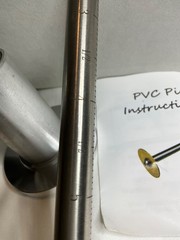 Internal PVC Pipe Cutter Kit for Drills &ndash; New In Box | 11&Prime; Guide Rod, Diamond Gr