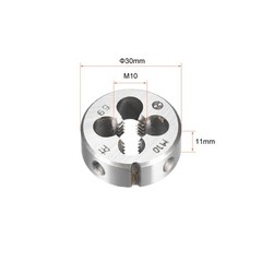 M10 X 1.5 Round Die Left-hand Thread Machine Threading Die 30mm OD Alloy Steel