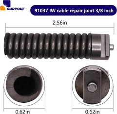 91037 IW Cable Repair Coupling 3/8-Inch Compatible with RIDGID Drain Cleaning Ca