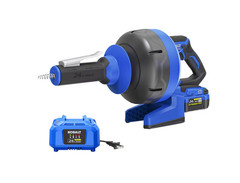 New Kobalt 24v Cordless Drain Auger Kit with 85 Watt Battery & Charger 4891704