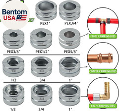 Pipe Press Tool With1/2,3/4,1&Prime; Dies for Copper Pipe and F877 Stainless PEX Press