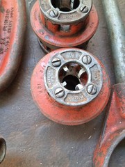 Ridgid 12-R W/1/2&Prime;, 3/4&Prime; Dies & Spiral Reamer+ Number 2A 1/8&Prime; To 2&Prime; Pipe Cutter