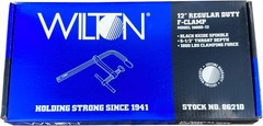Wilton 86210 12&Prime; F-Clamp 5-1/2&Prime; Throat Regular Duty Steel Clamp