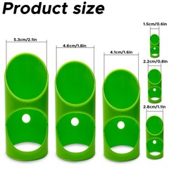 GDGJWL 6PCS Pipe Insulation Cutting Guide， Molded Foam Cutter Tool Green