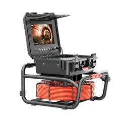 50m Sewer Pipe Inspection Camera w/ 512hz Locator Self-leveling 10&Prime; Monitor