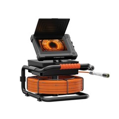50M Sewer Pipe Inspection Camera Drain Pipeline Endoscope Self-Leveling 512Hz 7&Prime;