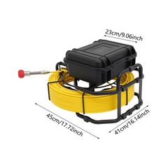 200ft Pipeline Inspection Camera, Sewer Main Inspection,12PCS LED Scope