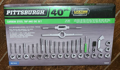 PITTSBURGH 40pc. Carbon Steel METRIC Tap and Die Set with Case &ndash; Model #62832