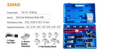 SIHAO Pipe Tube Bender 90&deg; Forward/Reverse Pipes Bending Tools with 7 Dies US