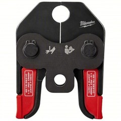 MILWAUKEE Press Jaw: 1/2 in Pipe, PEX, For ASTM F1807/F2159, Sub-Compact Tool