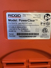 RIDGID PowerClear 120 Volt Drain Cleaning Machine