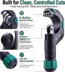 Cortador de Tubos Reforzado 3/16&rdquo;-2&rdquo; (5-50mm) con Herramienta Desbastadora