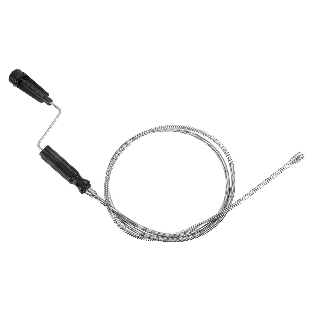 HARFINGTON Drain Augers 5 Ft Stainless Steel Flexible Plumbing 1.4m, Black
