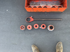 Ridgid 12-R pipe threader set new style 7pc