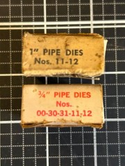 Lot of Vintage Toledo-Beaver Pipe Dies See Description for the Details NOS
