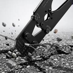 Uimoso Steel Wire Rope Crimping Tool 3/64&Prime;-1/8&Prime; with Metric & Imperial Markings
