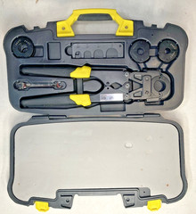 Apollo PEX Crimp Tool Kit w/ Case Cutter Go No-Go Gauge Multi Size Set NEW