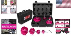 4-Piece Plastic Pipe Reamer Tool Kit for PVC, CPVC