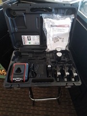 RIDGID RP 241 PRO PRESS TOOL KIT W/ BATTERIES, CHARGER, 1/2&rdquo;,3/4&rdquo;,1&rdquo; JAW & CASE