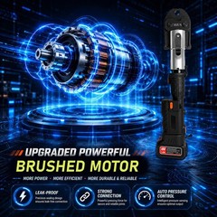 Press Tool Kit Brushless Motor Hydraulic Press Tool with 350&deg; Rotation