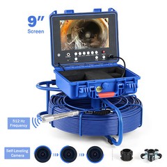 Sewer Camera 230ft/70m Pipe Inspection Camera 512hz Self-leveling Meter Counter