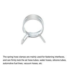 Spring Hose Clamp, 20pcs 65Mn Steel 13mm Low Pressure Air Clip, Zinc Plated