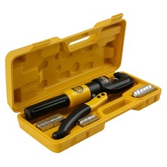 Hydraulic Cable Crimper 10T with 9 Dies Set for Battery Welding Electrical Wire