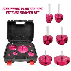 6 Piece 04529 for PPRK6 Plastic Pipe Fitting Reamer Kit Fit standard 1/2&Prime; drills