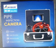 Anysun 7D1-DC 30m/100ft Cable 7&Prime; LCD Sewer Drain Pipe Inspection Camera