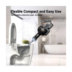 Electric Drain Auger 25ft auto feed Cordless Drain Cleaner machine Plumbing s&hellip;
