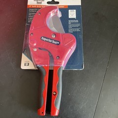 Superior Tool 2-1/2 in. Ratcheting Pipe Cutter 10 in. L Black/Red 1 pc